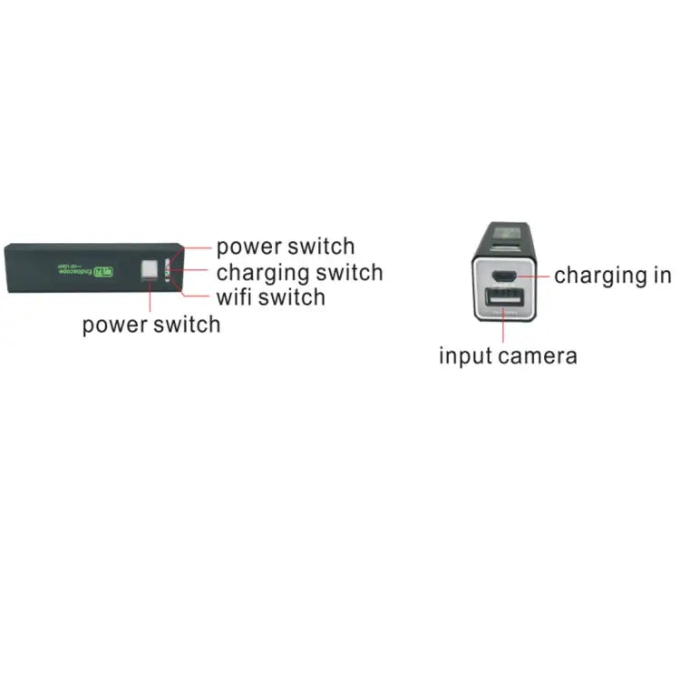 YPC110 8mm 2.0MP HD Camera WiFi Endoscope Snake Tube Inspection Camera with 8 LED Waterproof IP68 Lens Diameter: 8mm