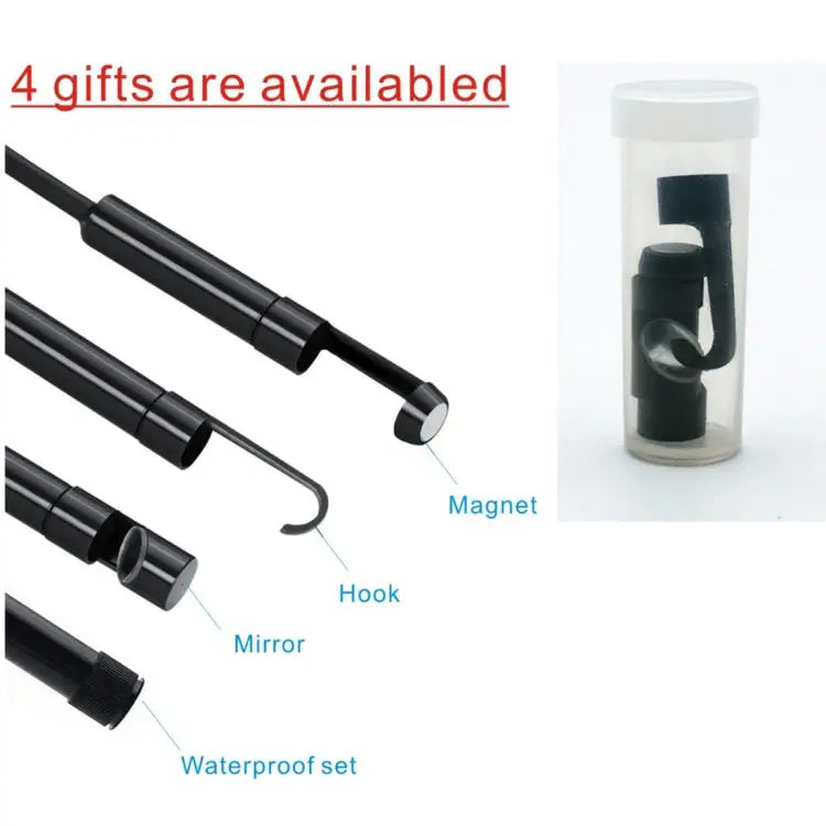 YPC110 8mm 2.0MP HD Camera WiFi Endoscope Snake Tube Inspection Camera with 8 LED Waterproof IP68 Lens Diameter: 8mm