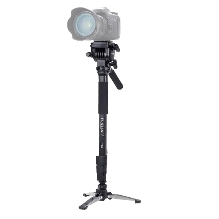 YUNTENG VCT-288 Tripod Mount Monopod with Fluid Drag Head VCT-288 - VCT-288