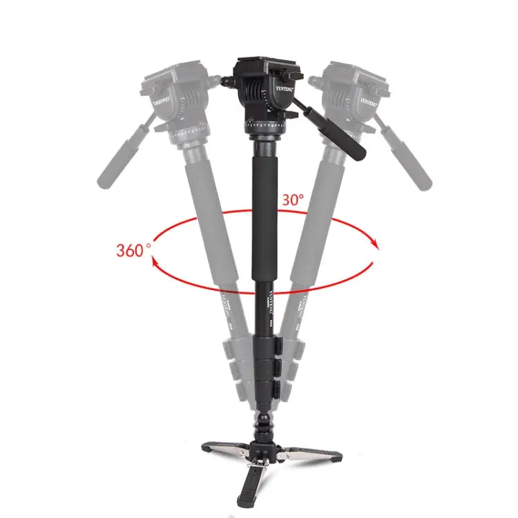 YUNTENG VCT-288 Tripod Mount Monopod with Fluid Drag Head VCT-288 - VCT-288