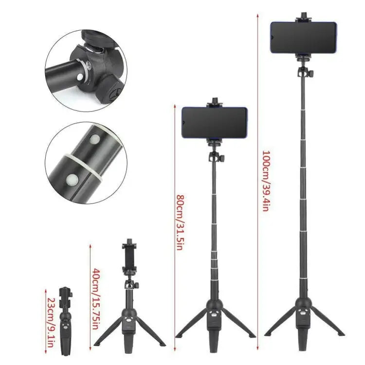 Yunteng YT-9928 3 in 1 Handheld Tripod Monopod Selfie Stick Bluetooth Remote Shutter for All Smartphones