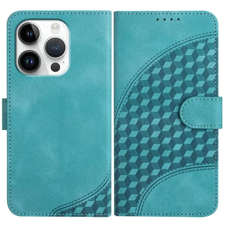 YX0060 Elephant Head Embossed Phone Leather Case with Lanyard For iPhone 16 Pro For iPhone 16 Plus For iPhone 16