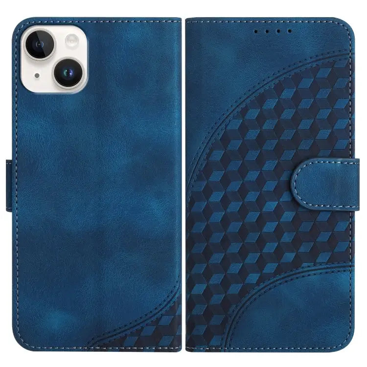 YX0060 Elephant Head Embossed Phone Leather Case with Lanyard For iPhone 15 Pro Max For iPhone 15 Pro For iPhone 15