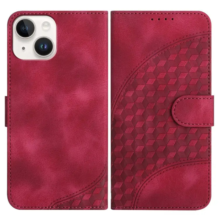 YX0060 Elephant Head Embossed Phone Leather Case with Lanyard For iPhone 13 Pro Max For iPhone 13 Pro For iPhone 13