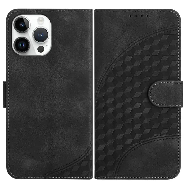 YX0060 Elephant Head Embossed Phone Leather Case with Lanyard For iPhone 13 Pro Max For iPhone 13 Pro For iPhone 13