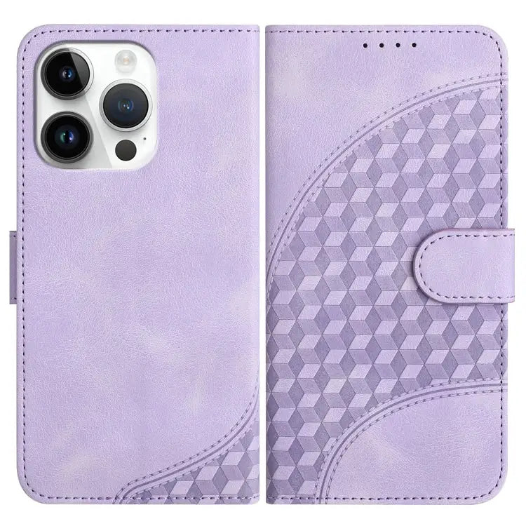 YX0060 Elephant Head Embossed Phone Leather Case with Lanyard For iPhone 13 Pro Max For iPhone 13 Pro For iPhone 13
