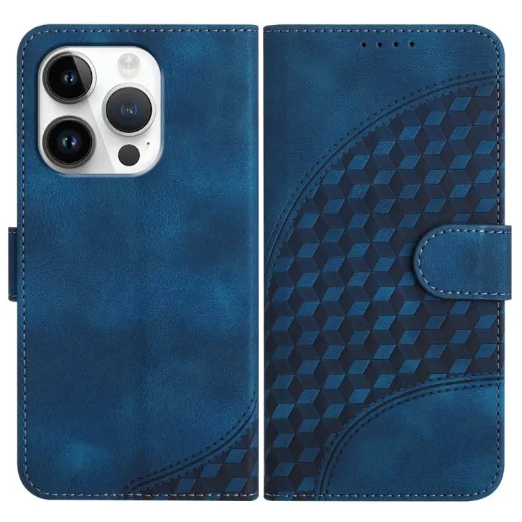 YX0060 Elephant Head Embossed Phone Leather Case with Lanyard For iPhone 16 Pro For iPhone 16 Plus For iPhone 16