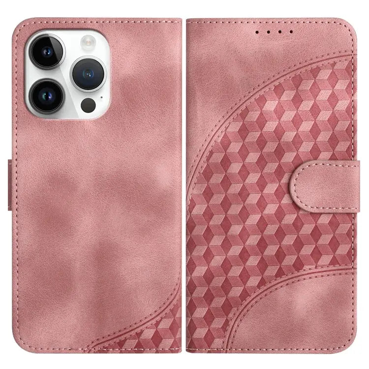 YX0060 Elephant Head Embossed Phone Leather Case with Lanyard For iPhone 13 Pro Max For iPhone 13 Pro For iPhone 13