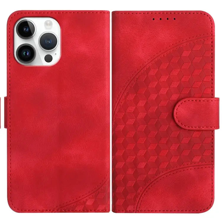 YX0060 Elephant Head Embossed Phone Leather Case with Lanyard For iPhone 13 Pro Max For iPhone 13 Pro For iPhone 13