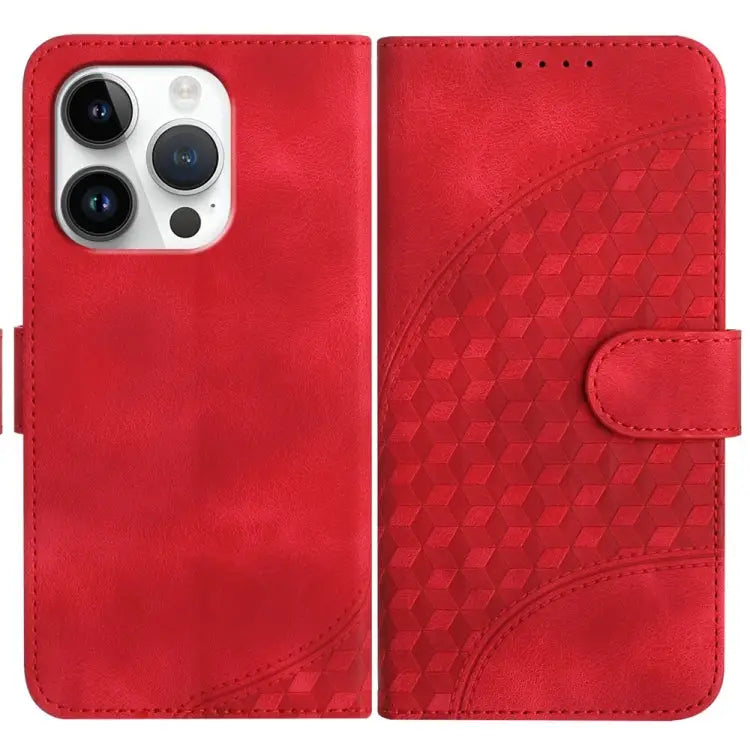 YX0060 Elephant Head Embossed Phone Leather Case with Lanyard For iPhone 16 Pro For iPhone 16 Plus For iPhone 16