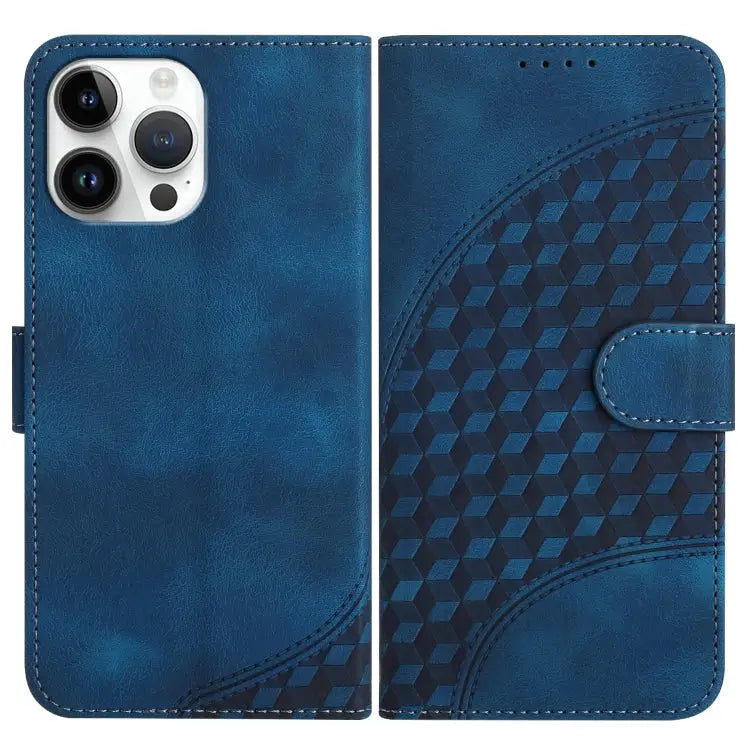 YX0060 Elephant Head Embossed Phone Leather Case with Lanyard For iPhone 13 Pro Max For iPhone 13 Pro For iPhone 13