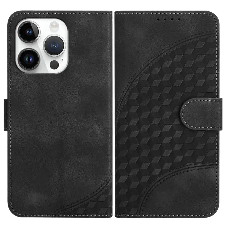 YX0060 Elephant Head Embossed Phone Leather Case with Lanyard For iPhone 13 Pro Max For iPhone 13 Pro For iPhone 13