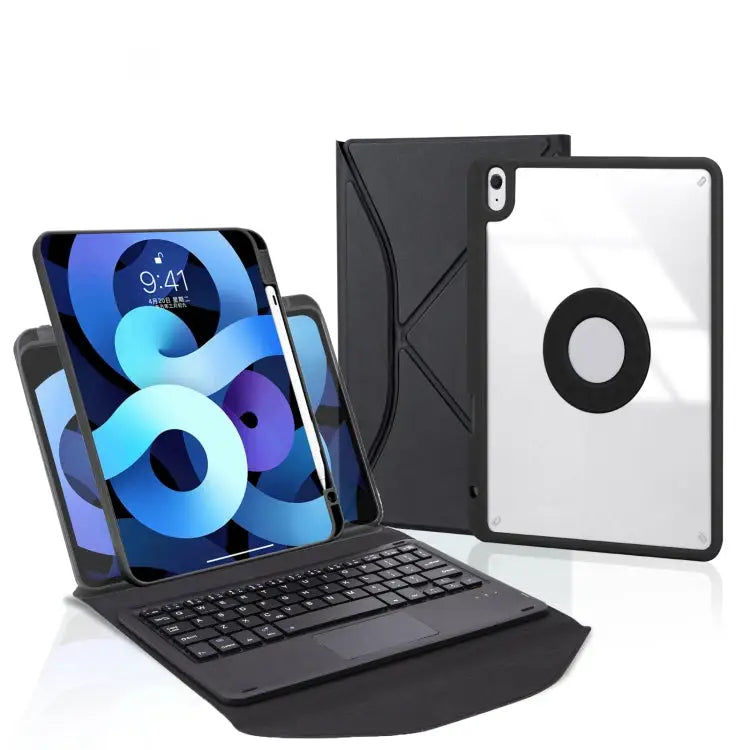 Z11B-A Pen Slot Touchpad Bluetooth Keyboard Leather Tablet Case For iPad Pro 11 2021/2020/2018 For iPad Air 11 2025