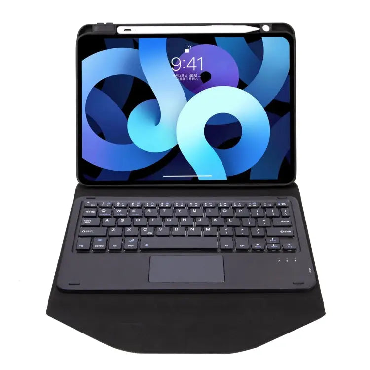Z11B-A Pen Slot Touchpad Bluetooth Keyboard Leather Tablet Case For iPad Pro 11 2021/2020/2018 For iPad Air 11 2025