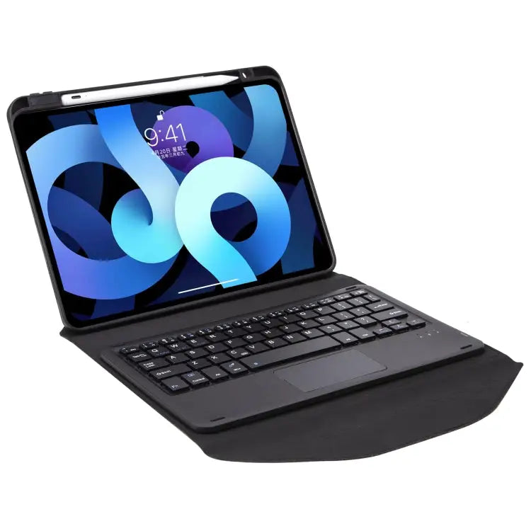 Z11B-A Pen Slot Touchpad Bluetooth Keyboard Leather Tablet Case For iPad Pro 11 2021/2020/2018 For iPad Air 11 2025