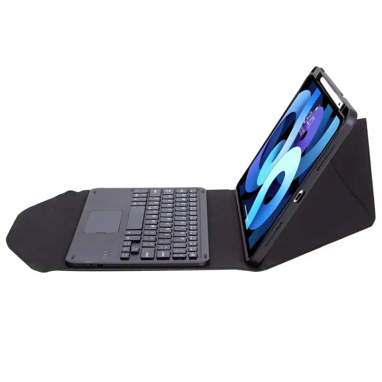 Z11B-A Pen Slot Touchpad Bluetooth Keyboard Leather Tablet Case For iPad Pro 11 2021/2020/2018 For iPad Air 11 2025