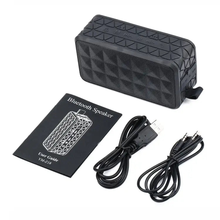Z18 3ATM Waterproof Bluetooth Speaker with Hanging Hook Support Hands-free Calls & TF Card & AUX