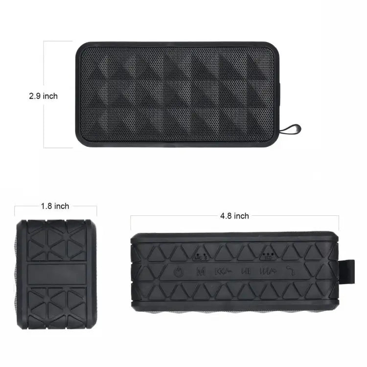 Z18 3ATM Waterproof Bluetooth Speaker with Hanging Hook Support Hands-free Calls & TF Card & AUX