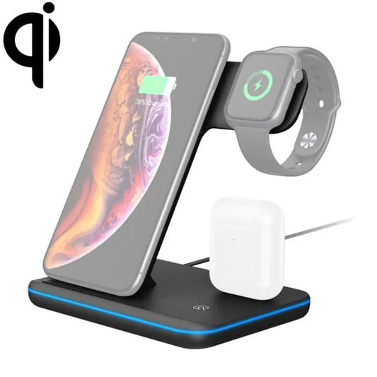 Z5 QI Vertical Magnetic Wireless Charger for Mobile Phones & Apple Watches & AirPods / Xiaomi Redmi AirDots with Touch