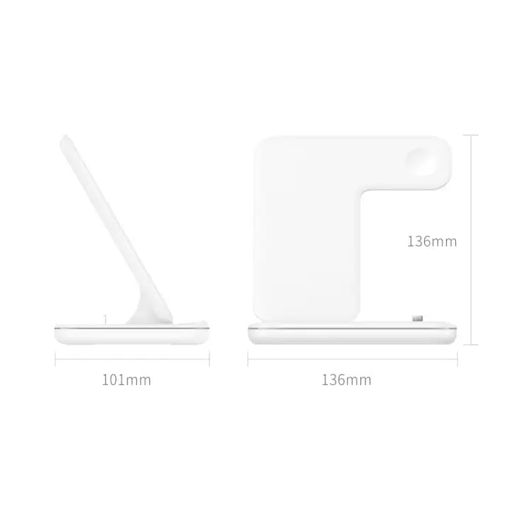 Z5 QI Vertical Magnetic Wireless Charger for Mobile Phones & Apple Watches & AirPods / Xiaomi Redmi AirDots with Touch