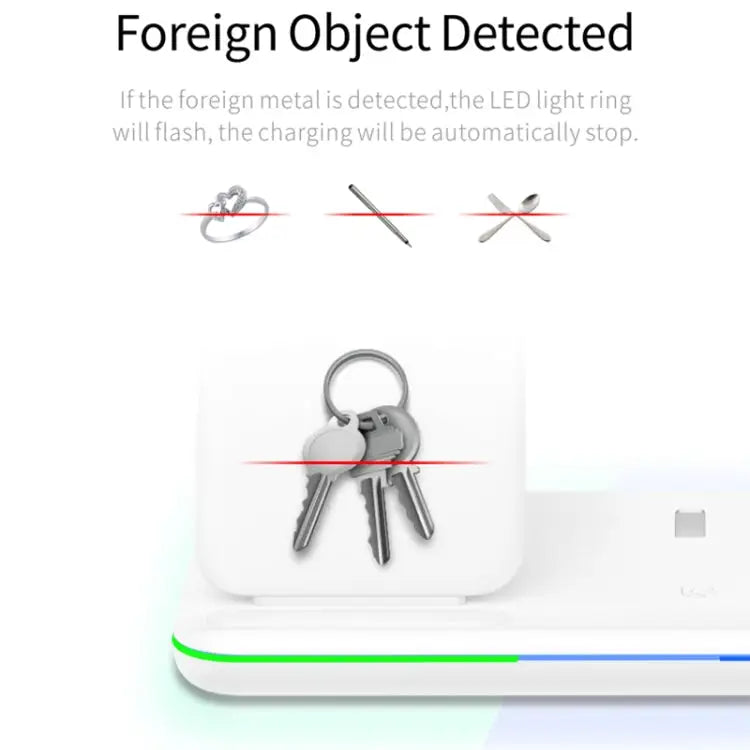 Z5 QI Vertical Magnetic Wireless Charger for Mobile Phones & Apple Watches & AirPods / Xiaomi Redmi AirDots with Touch