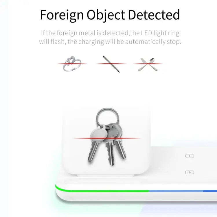 Z5A QI Vertical Magnetic Wireless Charger for Mobile Phones & Apple Watches & AirPods / Samsung Galaxy Buds / Huawei