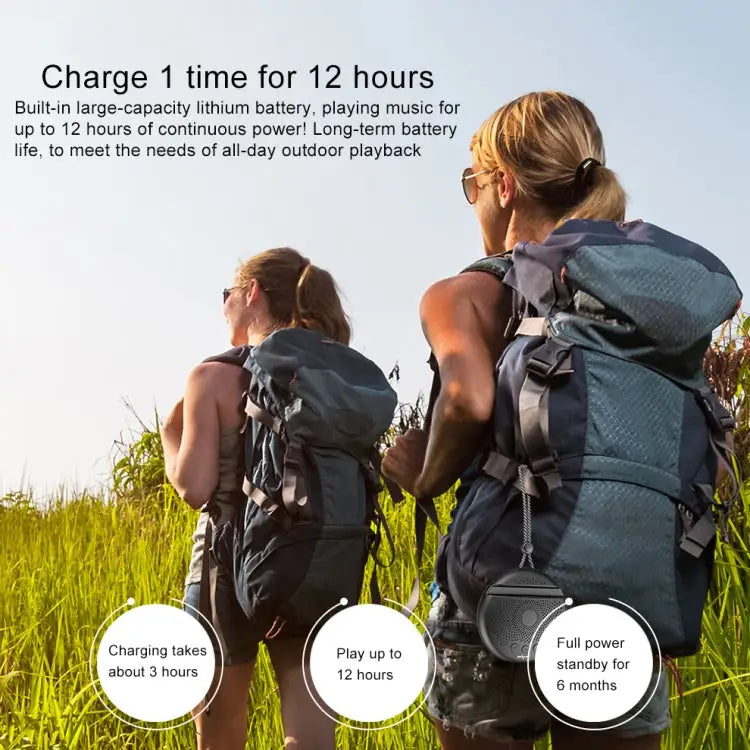 ZEALOT S24 Portable Stereo Bluetooth Speaker with Lanyard & Mobile Card Slot Holder Supports Hands-free Call & TF Card