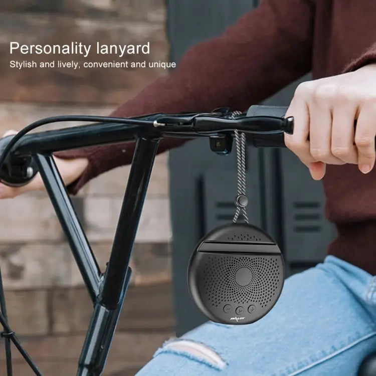 ZEALOT S24 Portable Stereo Bluetooth Speaker with Lanyard & Mobile Card Slot Holder Supports Hands-free Call & TF Card