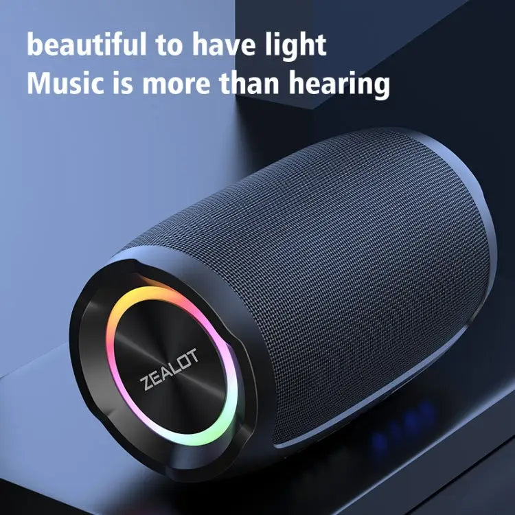 Zealot S49 Outdoor Portable Wireless Bluetooth Speaker with RGB Light S49 - S49 - Apple Accessories