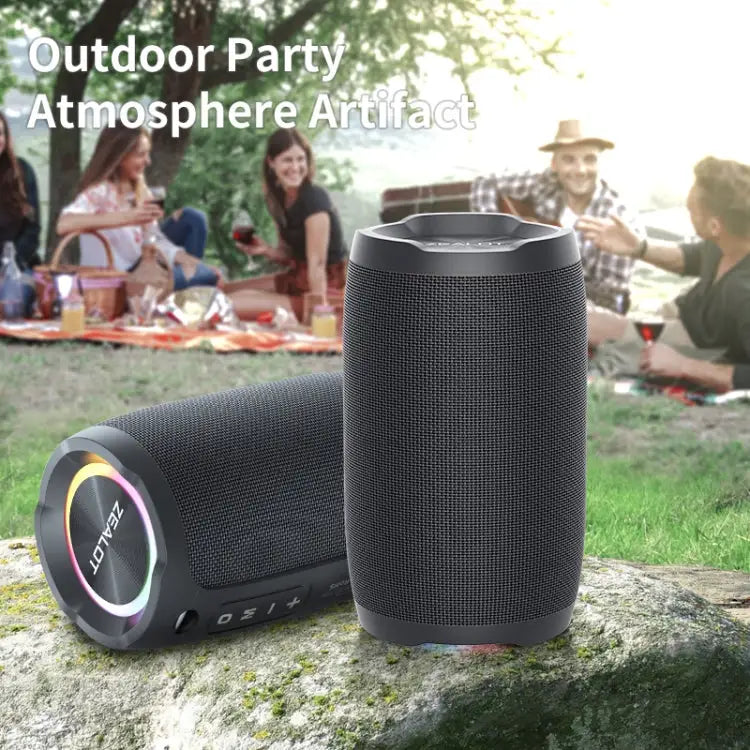 Zealot S49 Outdoor Portable Wireless Bluetooth Speaker with RGB Light S49 - S49 - Apple Accessories