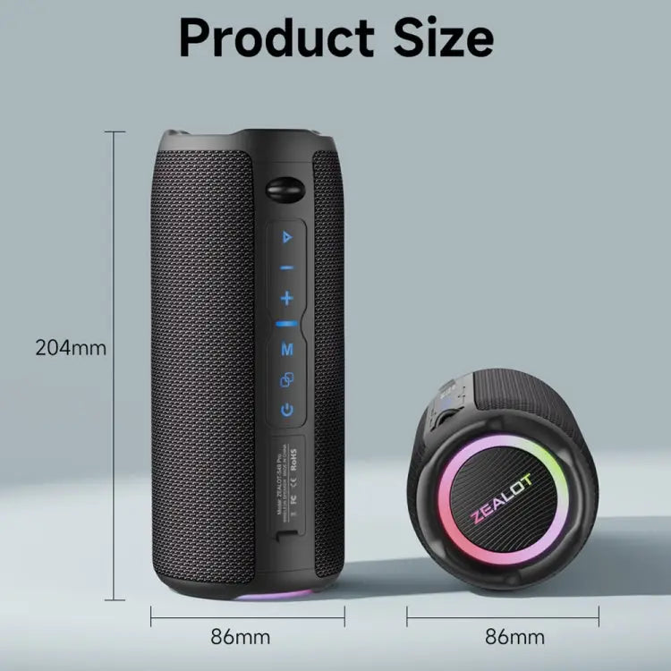 Zealot S49 Pro 20W Outdoor Portable Wireless Bluetooth Speaker with RGB Light S49 Pro - S49 Pro - Apple Accessories