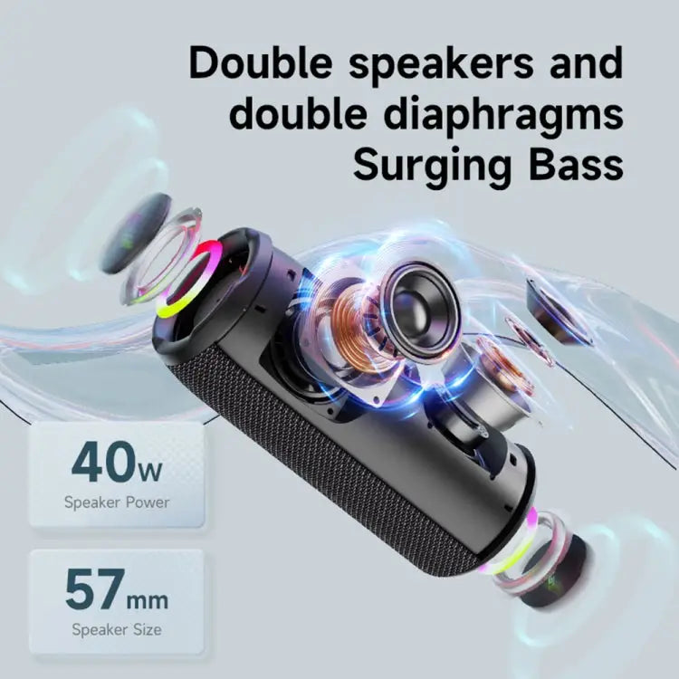 Zealot S49 Pro 20W Outdoor Portable Wireless Bluetooth Speaker with RGB Light S49 Pro - S49 Pro - Apple Accessories