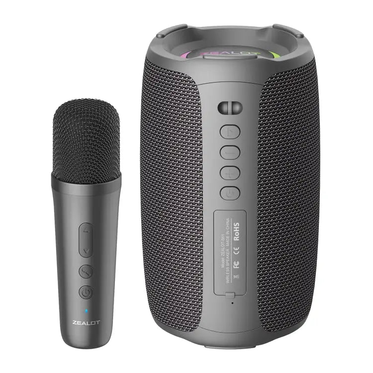 Zealot S61M RGB Rhythmic Light Karaoke Wireless Speaker Single Mic Dual Mic - Single Mic - Apple Accessories