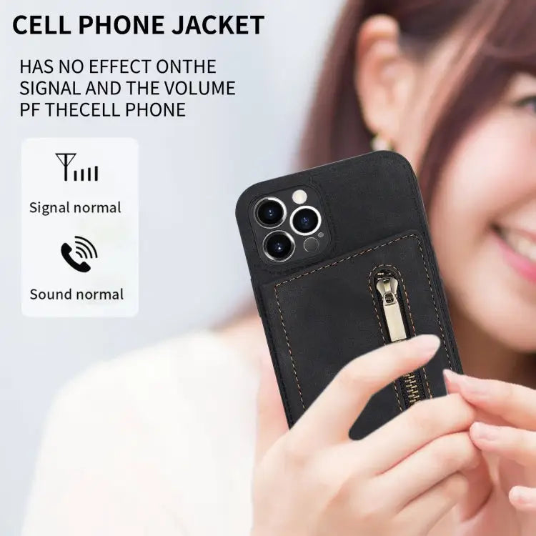 Zipper Card Holder Phone Case For iPhone 11 Pro For iPhone 11 Pro Max For iPhone X / XS For iPhone XR - Apple