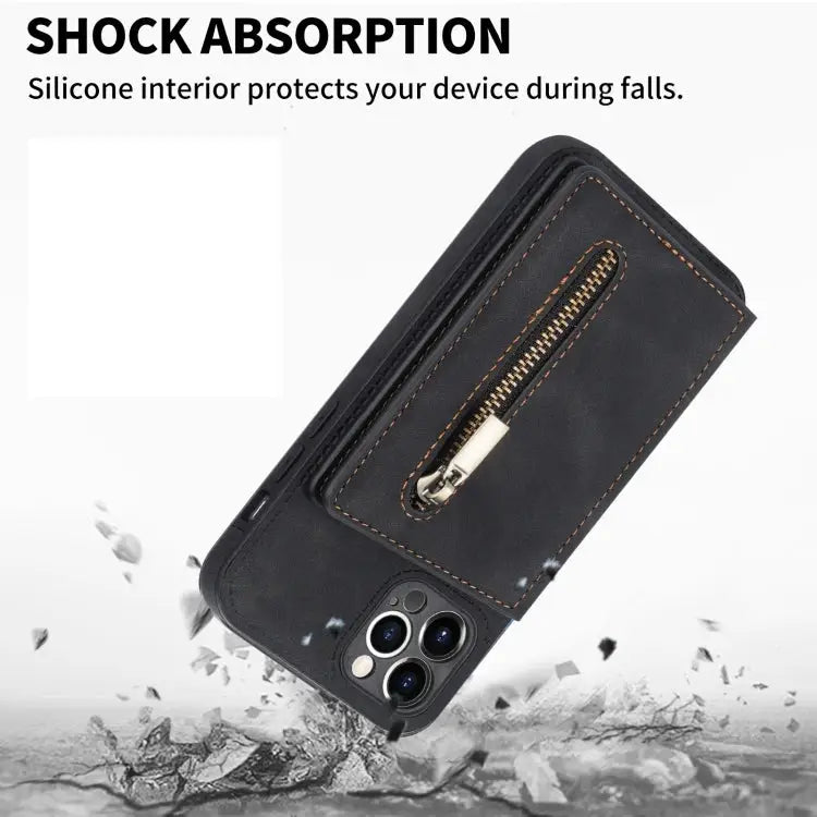 Zipper Card Holder Phone Case For iPhone 11 Pro For iPhone 11 Pro Max For iPhone X / XS For iPhone XR - Apple