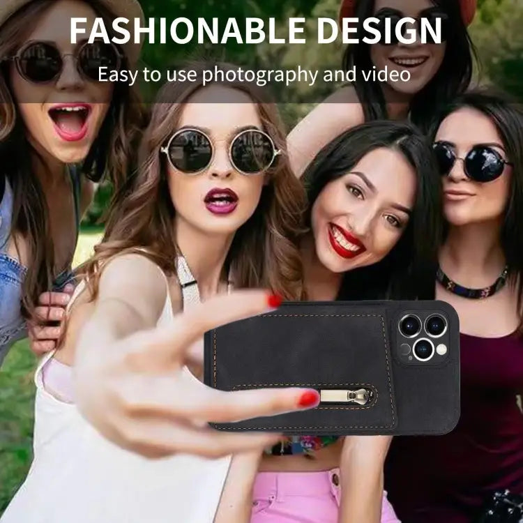 Zipper Card Holder Phone Case For iPhone 11 Pro For iPhone 11 Pro Max For iPhone X / XS For iPhone XR - Apple