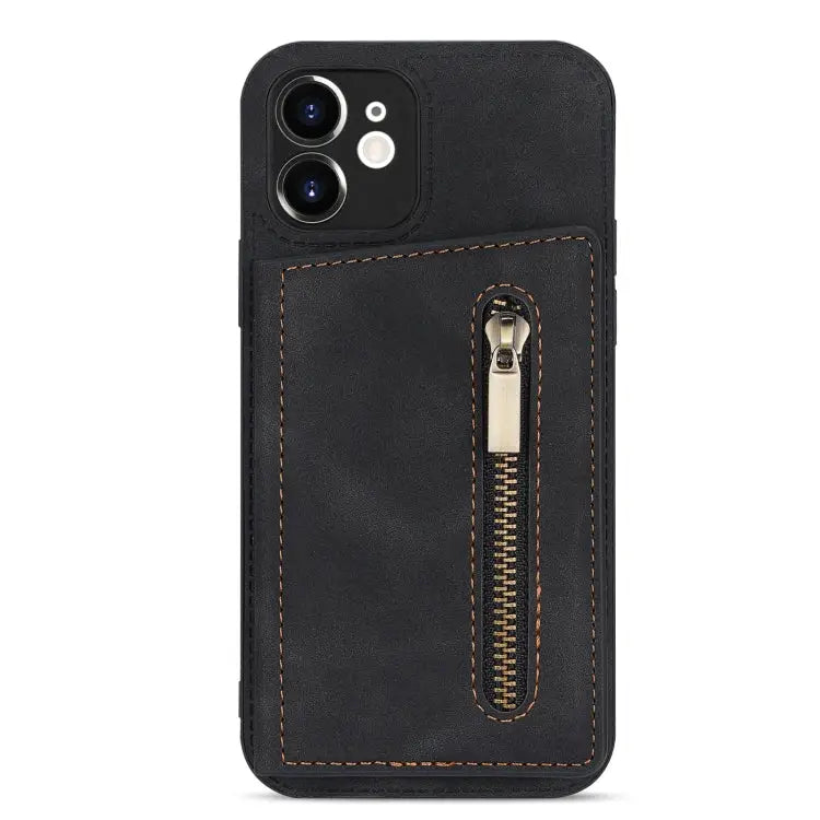 Zipper Card Holder Phone Case For iPhone 12 For iPhone 12 Pro For iPhone 12 Pro Max For iPhone 11 - Apple Accessories