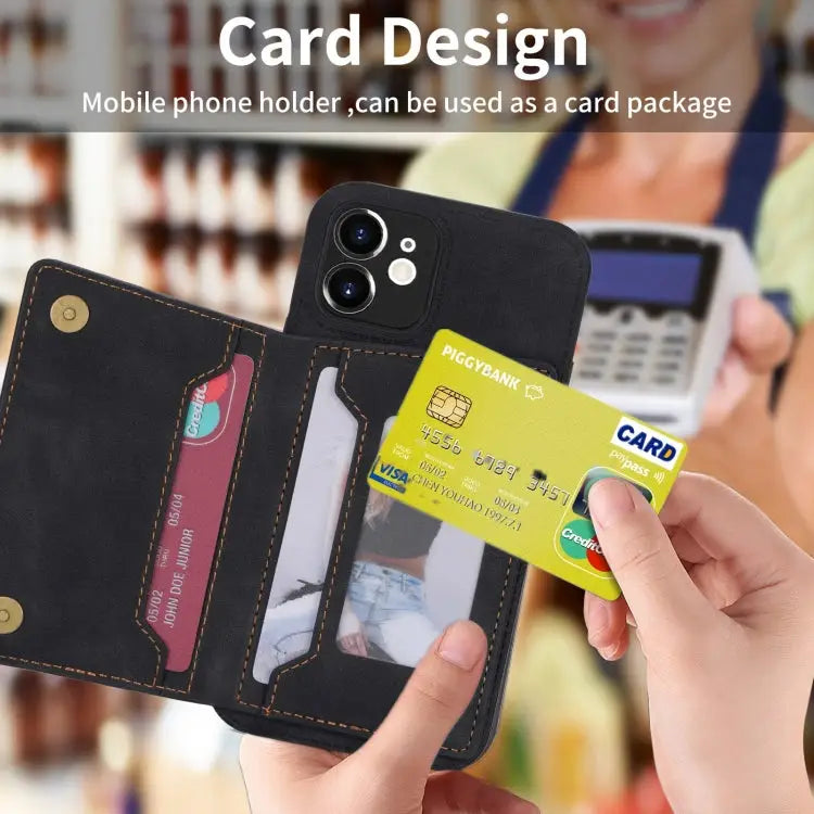 Zipper Card Holder Phone Case For iPhone 12 For iPhone 12 Pro For iPhone 12 Pro Max For iPhone 11 - Apple Accessories
