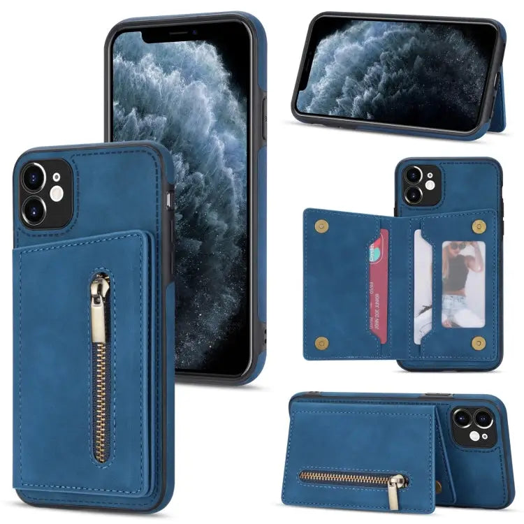 Zipper Card Holder Phone Case For iPhone 12 For iPhone 12 Pro For iPhone 12 Pro Max For iPhone 11 - For iPhone 11