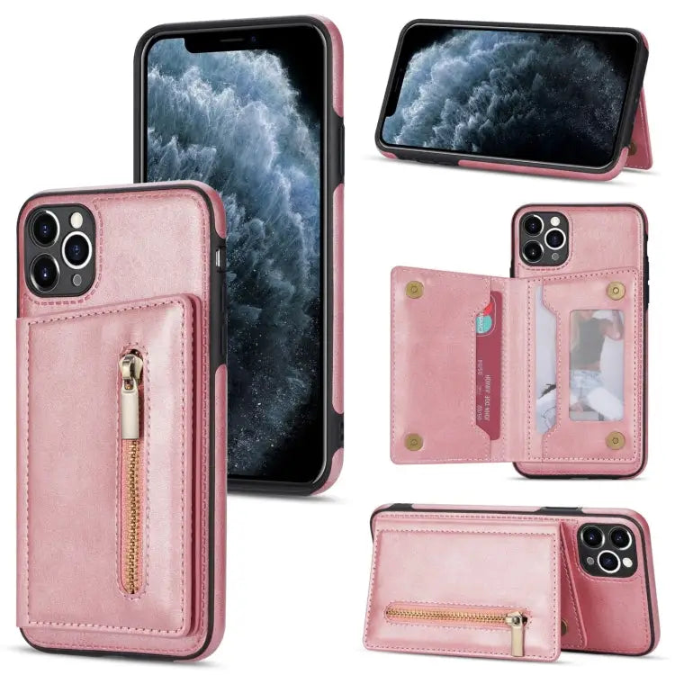 Zipper Card Holder Phone Case For iPhone 12 For iPhone 12 Pro For iPhone 12 Pro Max For iPhone 11 - For iPhone 11 Pro