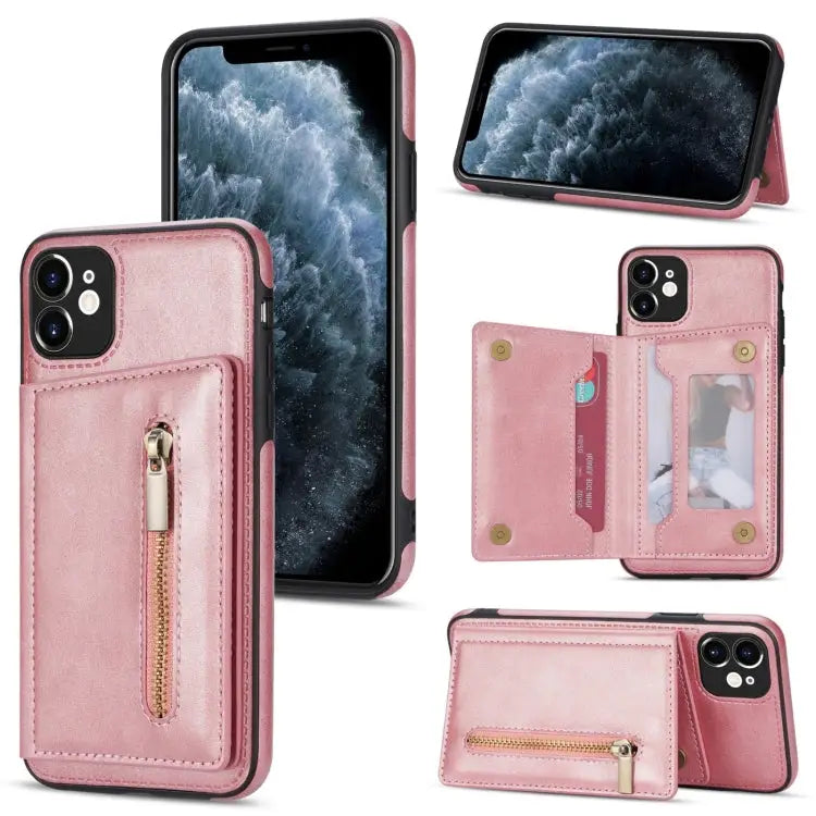 Zipper Card Holder Phone Case For iPhone 12 For iPhone 12 Pro For iPhone 12 Pro Max For iPhone 11 - For iPhone 11