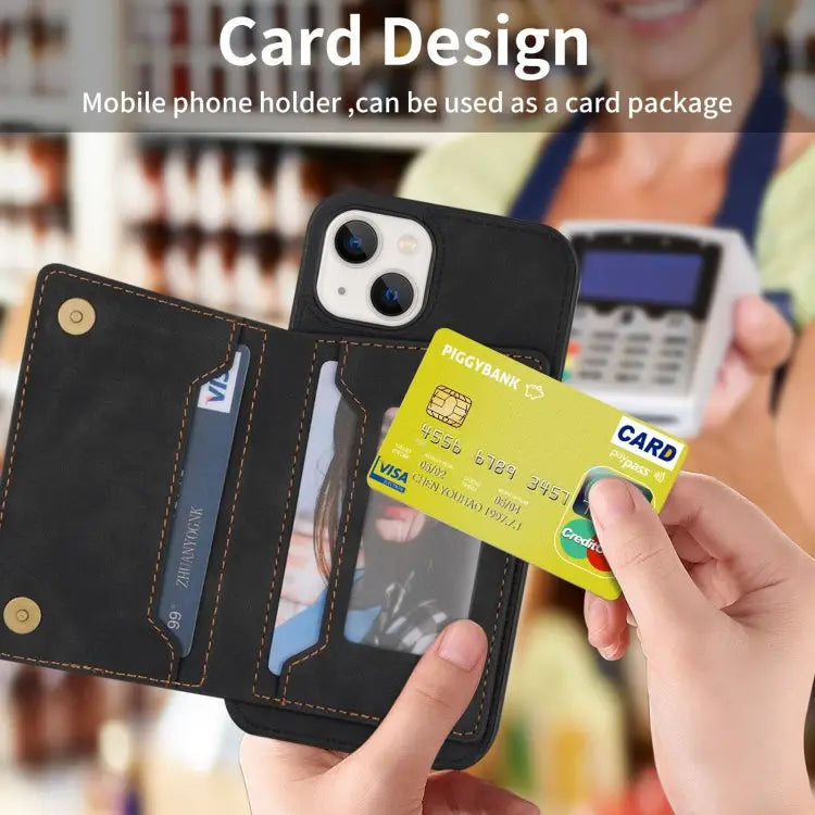 Zipper Card Holder Phone Case For iPhone 13 mini For iPhone 13 For iPhone 13 Pro For iPhone 13 Pro Max - Apple