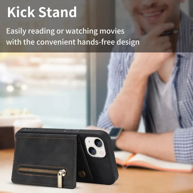 Zipper Card Holder Phone Case For iPhone 13 mini For iPhone 13 For iPhone 13 Pro For iPhone 13 Pro Max - Apple