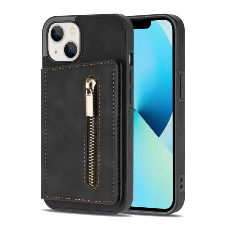 Zipper Card Holder Phone Case For iPhone 13 mini For iPhone 13 For iPhone 13 Pro For iPhone 13 Pro Max - Apple