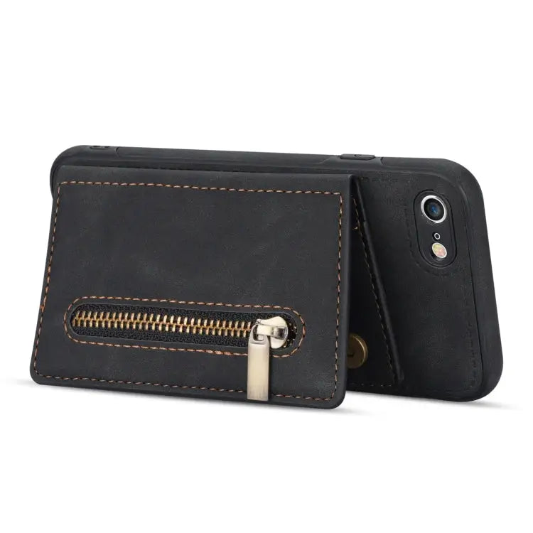 Zipper Card Holder Phone Case For iPhone XS Max For iPhone SE 2022 / 2020 / 8 / 7 For iPhone 8 Plus / 7 Plus For iPhone