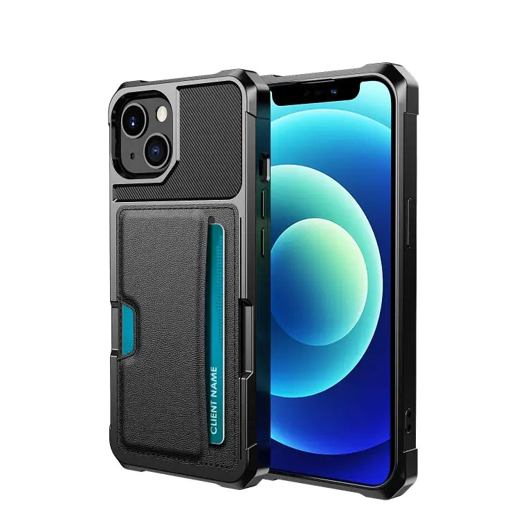 ZM02 Card Slot Holder Phone Case For iPhone 12 For iPhone 12 mini For iPhone 12 Pro For iPhone 12 Pro Max For iPhone 13