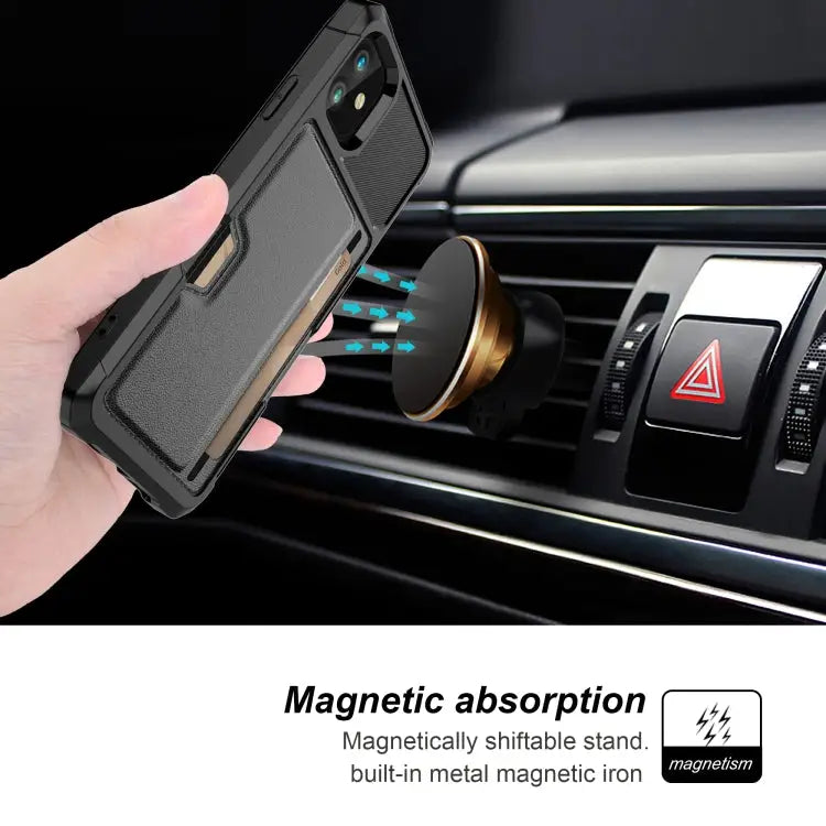 ZM02 Card Slot Holder Phone Case For iPhone 12 For iPhone 12 mini For iPhone 12 Pro For iPhone 12 Pro Max For iPhone 13