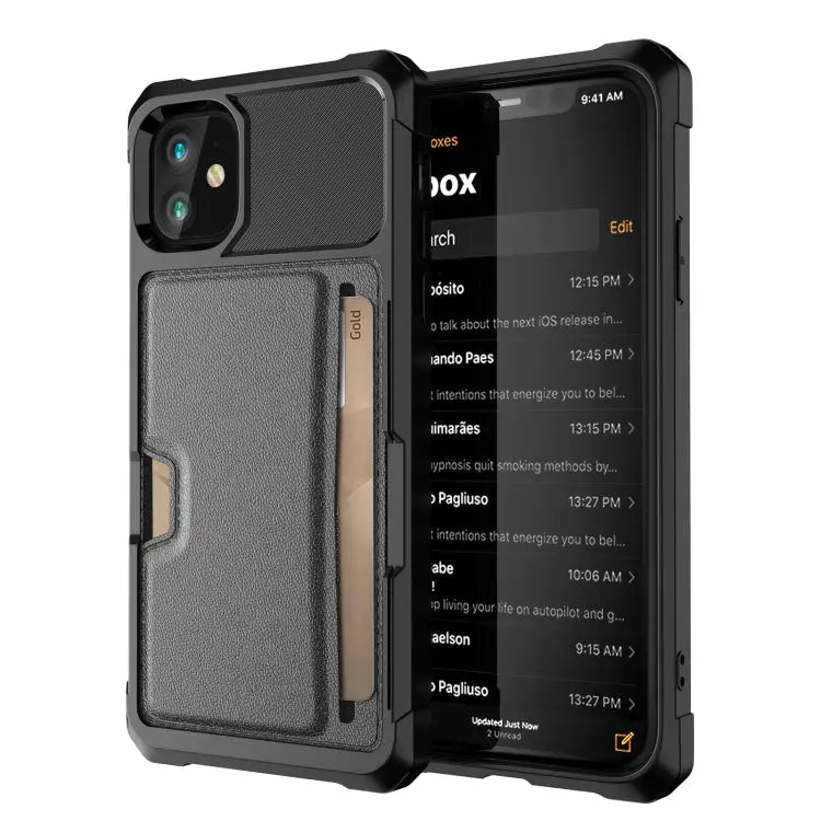 ZM02 Card Slot Holder Phone Case For iPhone 12 For iPhone 12 mini For iPhone 12 Pro For iPhone 12 Pro Max For iPhone 13
