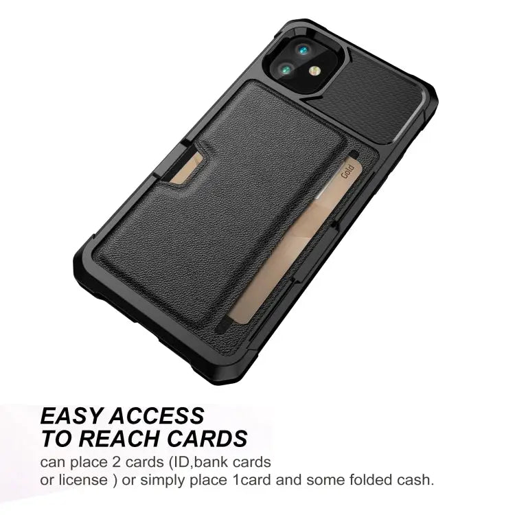 ZM02 Card Slot Holder Phone Case For iPhone 12 For iPhone 12 mini For iPhone 12 Pro For iPhone 12 Pro Max For iPhone 13