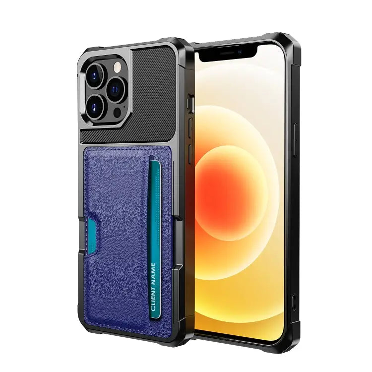 ZM02 Card Slot Holder Phone Case For iPhone 12 For iPhone 12 mini For iPhone 12 Pro For iPhone 12 Pro Max For iPhone 13
